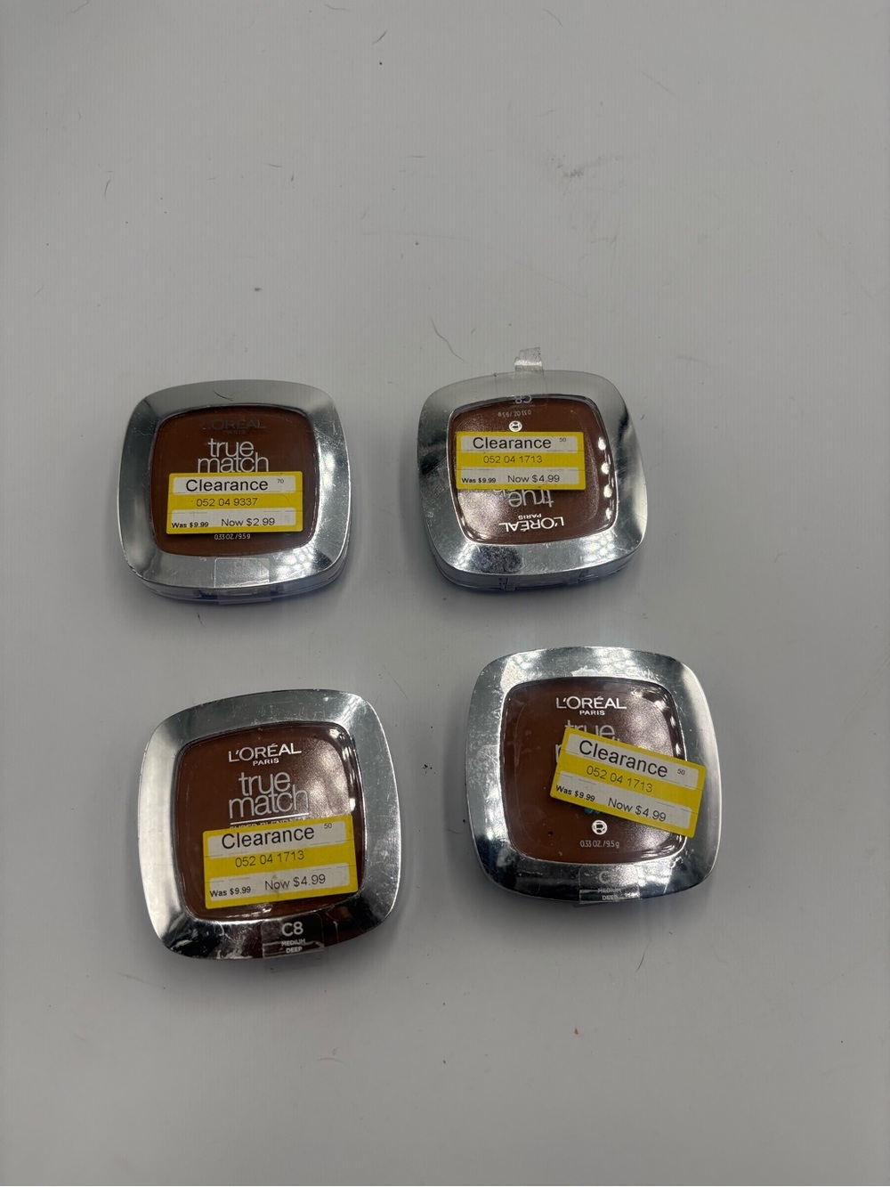 L’Oreal True Match Super-Blendable Powder C8 Medium Deep Lot of 4